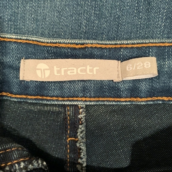 Tractr Women's Straight Jeans with Button Ankle size 6/28 - Picture 5 of 7